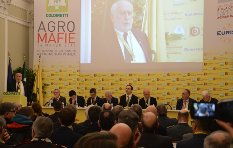 Il quinto Rapporto #Agromafie 2017 è stato elaborato da Coldiretti, Eurispes e Osservatorio sulla criminalità nell'agricoltura e sul sistema agroalimentare