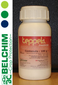 La confezione di Teppeki, l'innovativo insetticida sistemico