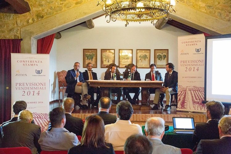 Un momento della conferenza stampa organizzata oggi da Uiv e Ismea a Montalcino