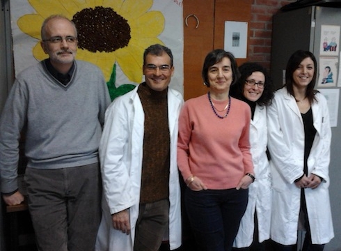 Da sinistra: Andrea Cavallini, Tommaso Giordani, Lucia Natali, Rosa Cossu ed Elena Barghini.