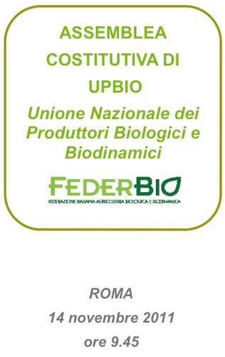Nasce UpBio, Unione nazionale dei produttori biologici e biodinamici