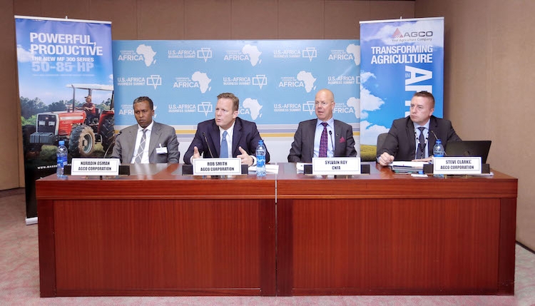 Kuradin Osman, Rob Smith, Sylvain Roy e Steve Clarke al summit US-Africa Business