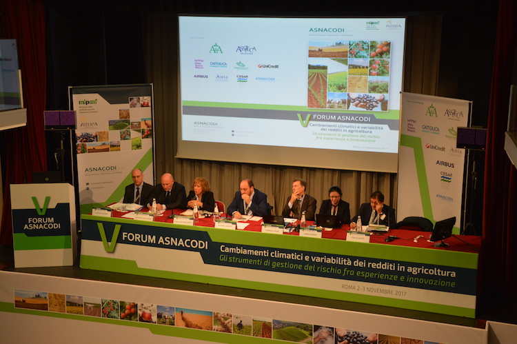 Il V Forum internazionale di Asnacodi si è focalizzato su: 'Cambiamenti climatici e variabilità dei rischi in agricoltura. Strumenti di gestione del rischio tra esperienze e innovazione'