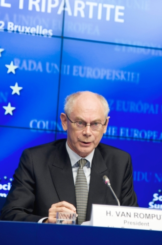 Il presidente Herman Van Rompuy