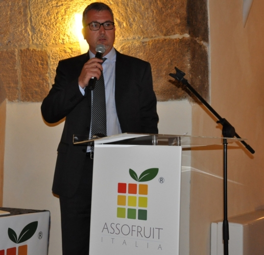 Vincenzo Falconi, direttore di Italia Ortofrutta durante la presentazione di Iquasopo 