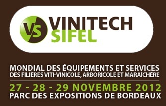 Vinitech-Sifel si terrà dal 27 al 29 novembre 2012 al Parc des Expositions di Bordeaux, in Francia
