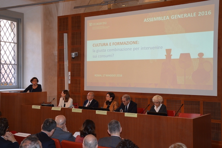 L'assemblea nazionale annuale del 2016 di Federvini si è svolta lo scorso 17 maggio a Roma