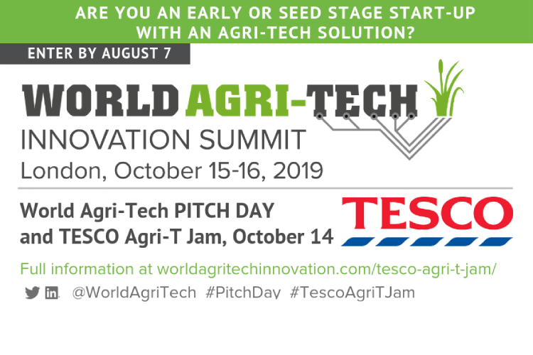 Il World Agri-Tech Innovation Summit si tiene a Londra il 15-16 ottobre prossimi