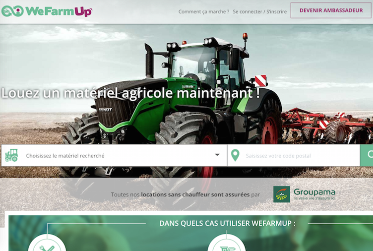 La piattaforma WeFarmUp per ora è disponibile solo in Francia