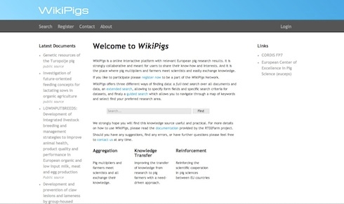 WikiPigs, la piattaforma per la ricerca in suinicoltura