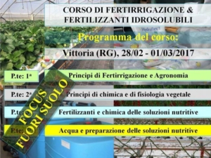 Corso di fertirrigazione e fertilizzanti idrosolubili - le news di Fertilgest sui fertilizzanti