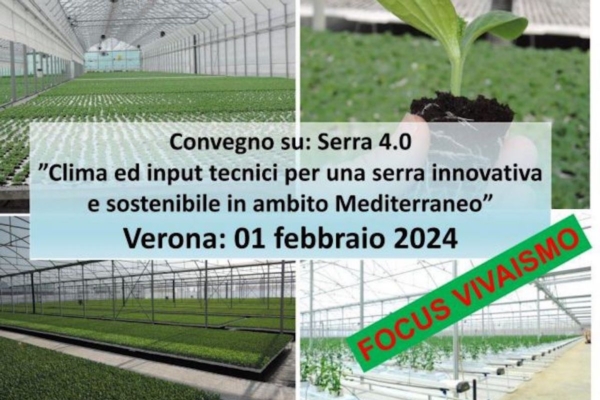 EVENTO - Serra innovativa e sostenibile in ambito mediterraneo: clima e input tecnici - Plantgest news sulle varietà di piante